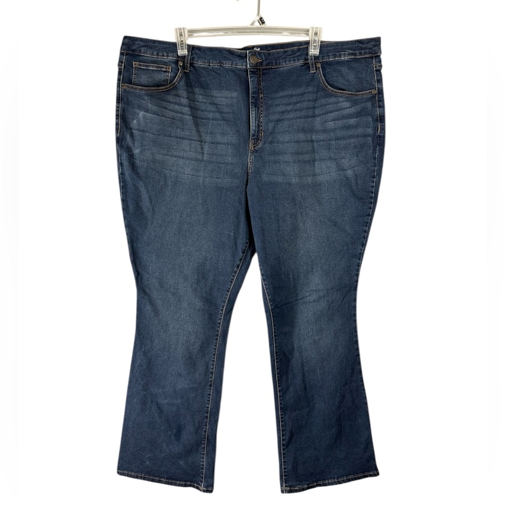 Terra & Sky Dark Blue Boot Cut Jeans 26W